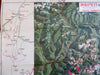 Dolomites Italian Italy Italia c. 1924 folding large color tourism map routes