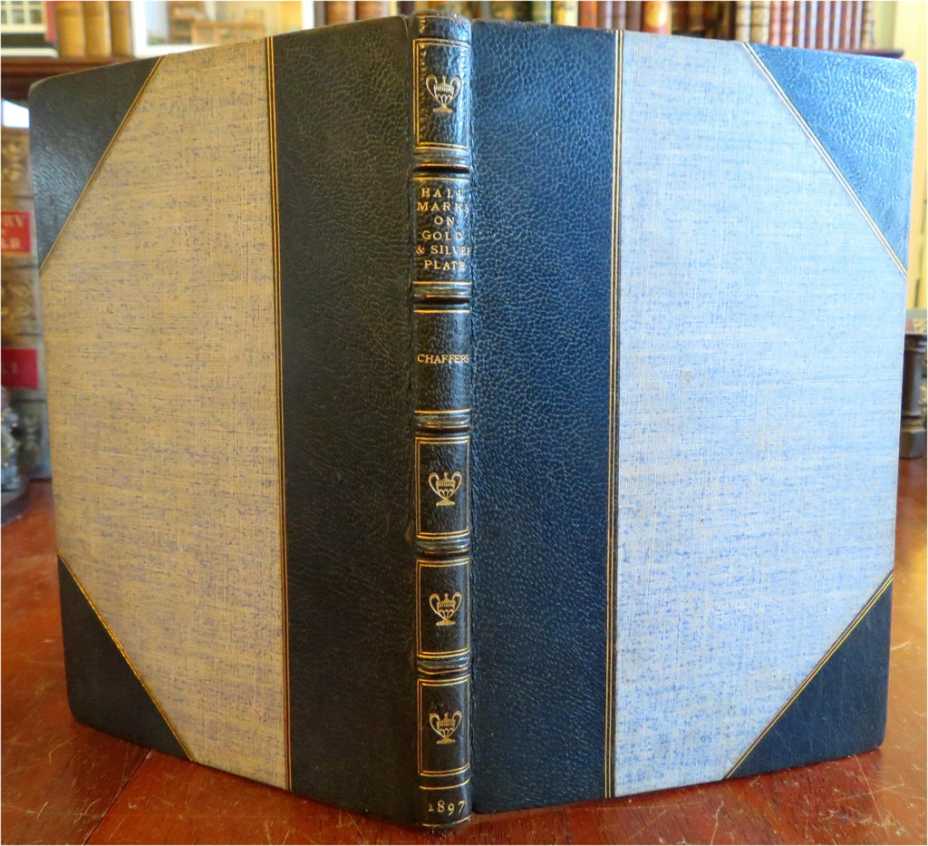 Chaffers' Gold & Silver Plate Handbook 1897 leather antiques collecting book