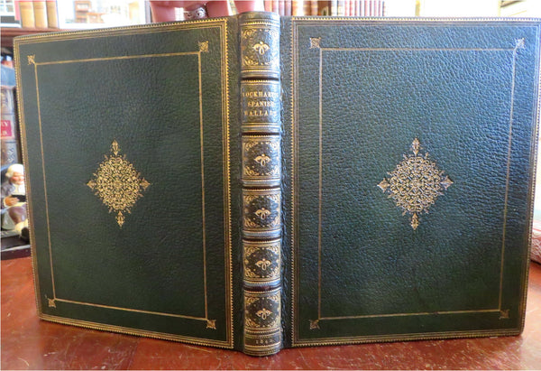 Spanish Ballads 1842 Lockhart pictorial splendid leather book color Owen Jones
