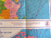World War II World Map Theaters of Operation c. 1941-45 Sunoco promotional map