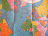 World War II World Map Theaters of Operation c. 1941-45 Sunoco promotional map