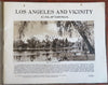 Los Angeles California c. 1915 Lot x 2 illustrated souvenir albums street scenes