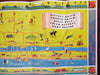 Daytona Beach Florida cartoon pictorial map c.1960's illustrated promo brochure