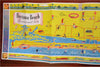 Daytona Beach Florida cartoon pictorial map c.1960's illustrated promo brochure