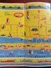 Daytona Beach Florida cartoon pictorial map c.1960's illustrated promo brochure