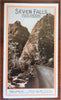 Seven Falls South Cheyenne Canyon highway Colorado c. 1920's promo brochure