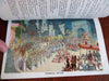 America Pageant Spectacle Imre Kiralfy 1893 World's Fair souvenir 6 color lithos