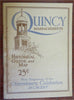 Quincy Massachusetts Tercentenary Celebration 1925 Souvenir Guide Book & Map