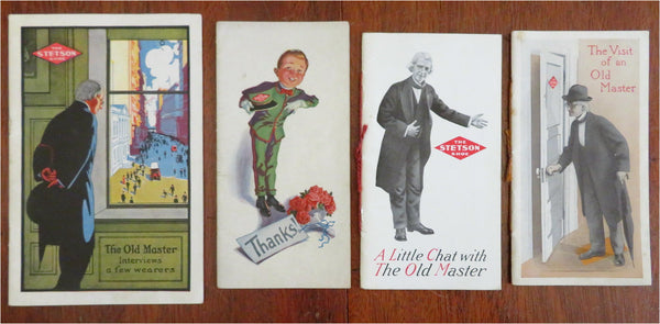 Stetson Shoe Co. Weymouth Mass. 1914-18 Lot x 4 WWI era advertising booklets