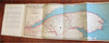 Quebec Gaspe Peninsula 1930's advertising travel brochure w/ large folding map