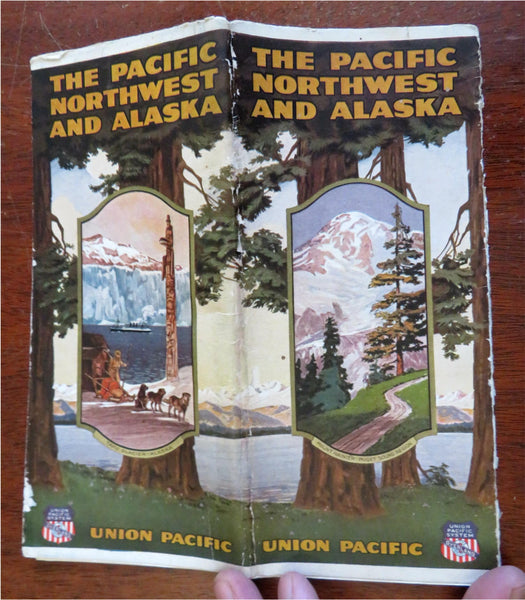 Pacific Northwest & Alaska Union Pacific Railroad c.1920's promo tourism 3 maps