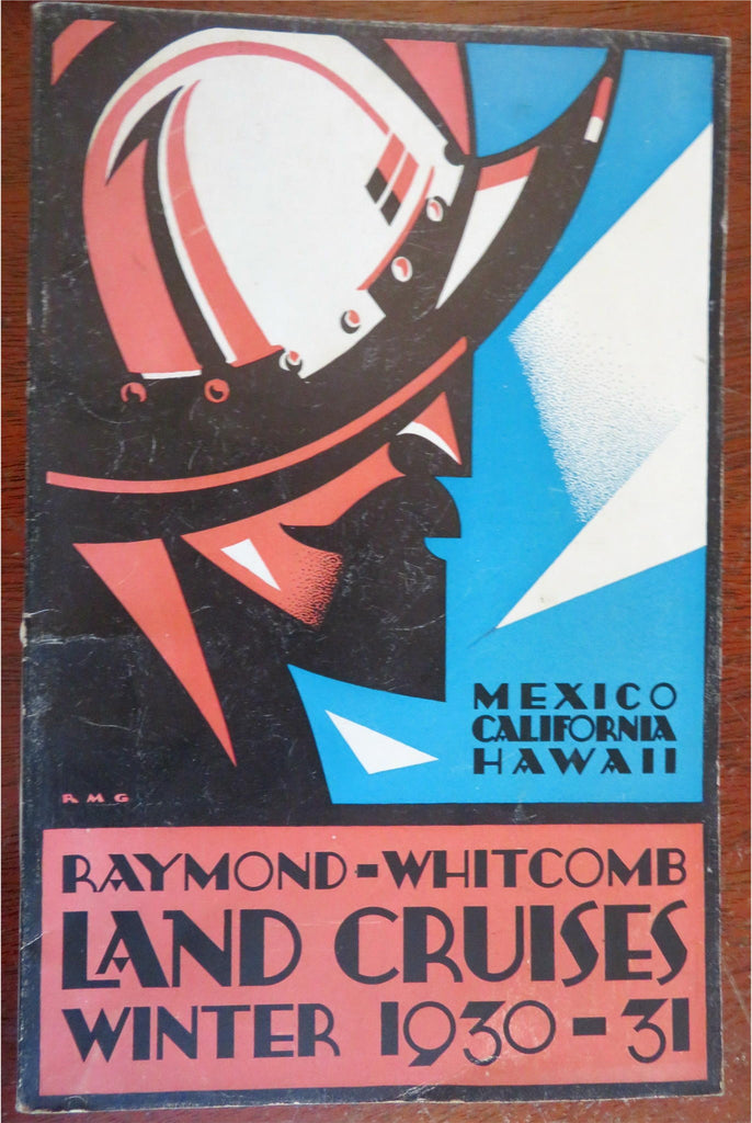 Mexico California & Hawaii 1930 bus tours illustrated travel brochure