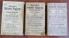 Walton's Vermont Almanac 1908-18 Lot x 3 period ads with 2x folding maps