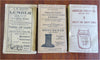 Walton's Vermont Almanac 1908-18 Lot x 3 period ads with 2x folding maps