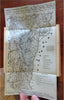 Walton's Vermont Almanac 1908-18 Lot x 3 period ads with 2x folding maps