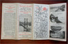 Bear Mountain Bridge American Road Map Brochure c. 1940's promotional pamphlet