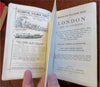 London & Its Environs 1911 illustrated travel guide w/ folding maps & city plans