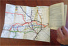 London & Its Environs 1911 illustrated travel guide w/ folding maps & city plans