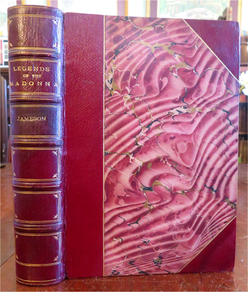 Legends of the Madonna Sacred Art Lecture 1867 Jameson illustrated leather book