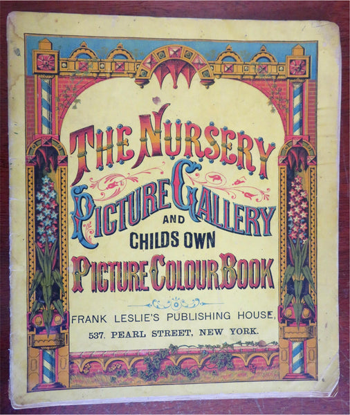 Nursery Picture Gallery c. 1870's Frank Leslie Children's Color Book 12 plates