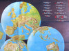 General Motors Overseas Operations world map c.1965 promo brochure