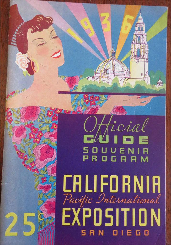 California San Diego 1936 Pacific International Exposition Lot x 3 tourist items