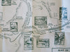 Franconia Notch New Hampshire Flume Gorge 1950s tourism lot x 2 pictorial maps