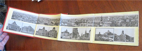 Boston Massachusetts 1880's tourist souvenir album panoramic birds eye view