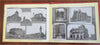 Boston Massachusetts 1880's tourist souvenir album panoramic birds eye view