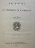 Collected Essays Smithsonian Institute Archaeology Aurora Borealis etc 1856 book