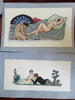 Erotica Vintage Prints Satyrs Female Nudes c. 1920's-30's Lot x 10 hand colored