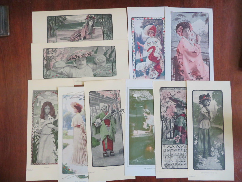 Art Nouveau Female Portraits 1904 Burr McIntosh Photo-Seccessionist Lot x 10