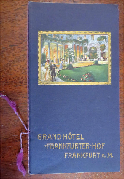 Grand Hotel Frankfurter-Hof German Luxury Hotel c. 1910 promotional brochure
