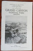 Grand Canyon National Park Arizona 1924 promotional tourism booklet w/ map