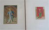 Catholic Saints & Biblical Scenes c. 1890 Chromolithographed print lot x 8