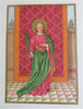 Catholic Saints & Biblical Scenes c. 1890 Chromolithographed print lot x 8