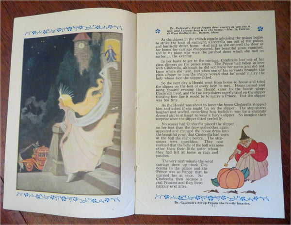 Juvenile Fairy Tale Promotional Giveaway c. 1925 Dr. Caldwell's Pepsin Laxative