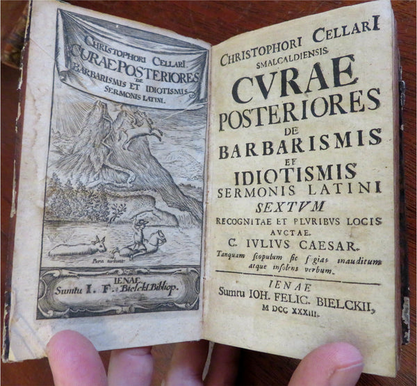 Christopher Cellarius Collected Works Sammelband 1730's Latin rare Latin book