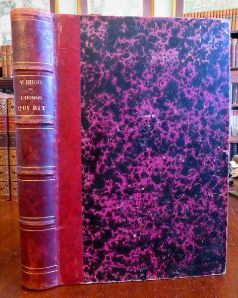 The Man Who Laughs c. 1880's Victor Hugo French Lit. Vierge illustrated book