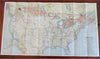 Canada Canadian Railways United States 1926 Illustrated Vacation Map Brochure