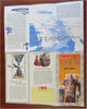 Athens Greece City Plan c. 1953 TWA illustrated travel brochure map