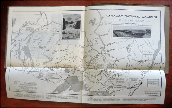 Canada Canadian National Railways 1926 rare Mineral Resources views & maps book