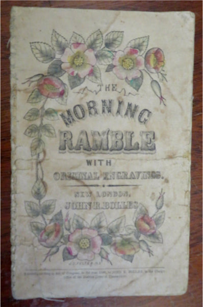 Morning Ramble 1850 Juvenile Children's Chap Book hand colored