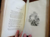 Gift deluxe 1845 decorative leather book Thomas Campbell Complete Works Poems