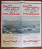 Columbia River Highway Portland Oregon 1920 rare 2' pictorial auto tourism promo