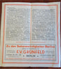 Berlin c. 1920's Ephemeral Lot Cartoon Pictorial Map Receipt Advertising Card