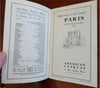 Paris Tourist Brochure w/ city plan map 1920's travel guide vintage advertising