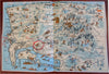 San Diego Calif. Promotional Tourist Cartoon Pictorial Maps c. 1940's color