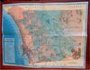 San Diego Calif. Promotional Tourist Cartoon Pictorial Maps c. 1940's color