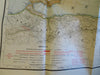 Post World War I Europe & Africa 1920 large 4' folding map w/ index & envelope